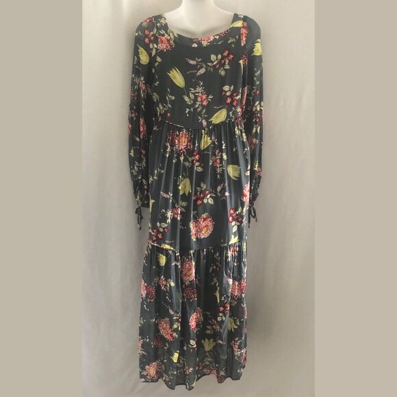 Anthropologie Tiered Evelin Floral Maxi Dress Size Small - Picture 7 of 10